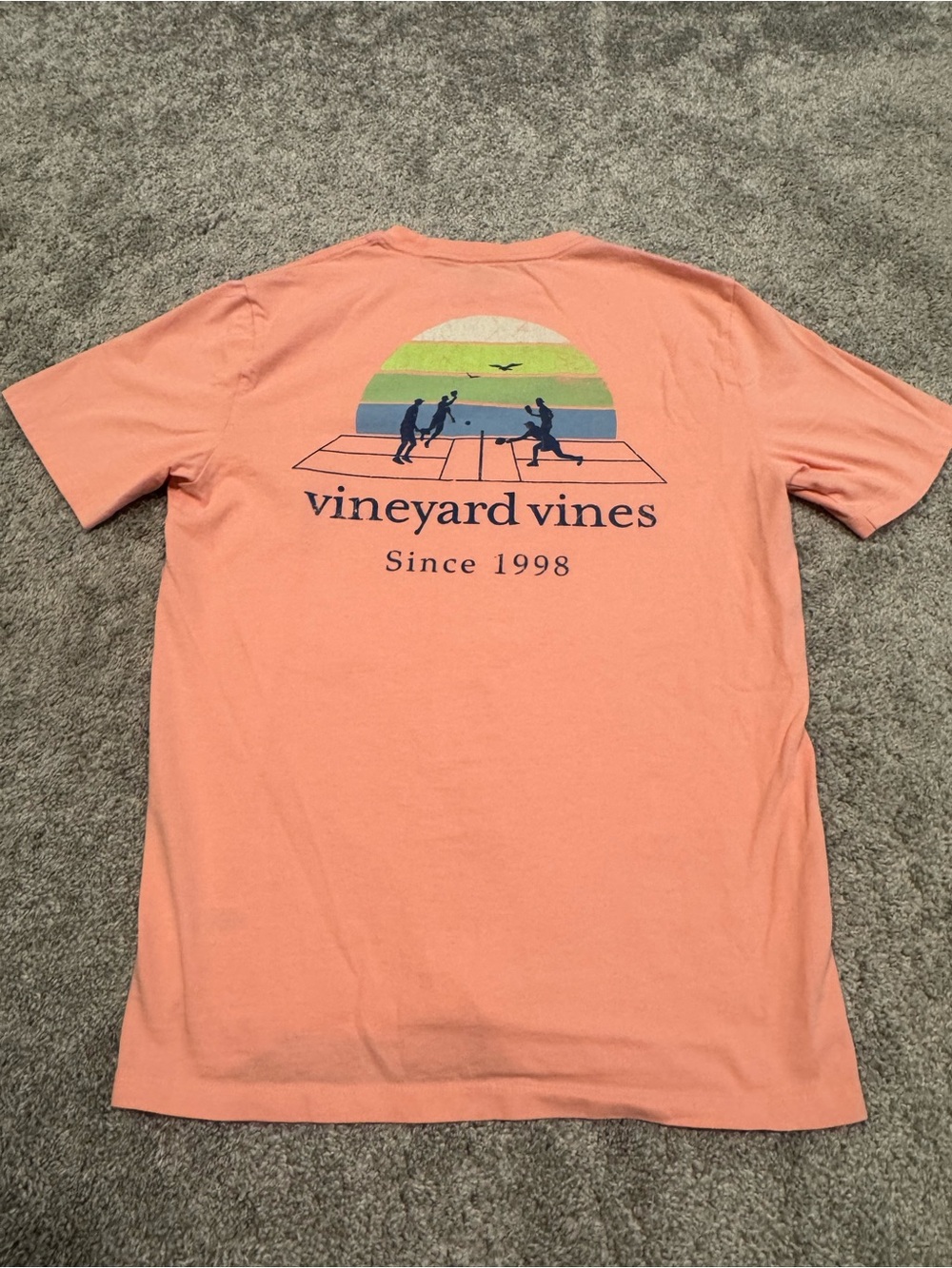 Vineyard Vines 🐳 | Men's Coral Pickleball Graphic Tee